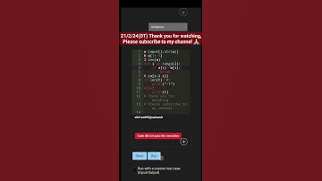 21/2/24(DT) Skillrack Today Daily Test solution #skillrack #skillrackdt #shortsviral #shortstrending