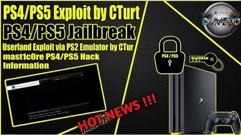 Ps4/Ps5 Exploit via ps2 emulator by CTurt..Information!!