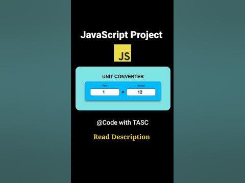 Unit Converter Project using JavaScript // Javascript project for ...
