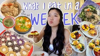 WHAT I EAT IN A WEEK as a busy college student  (very realistic lol)
