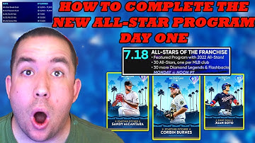 HOW TO GET XP & STUBS FAST AND COMPLETE NEW ALL-STAR PROGRAM DAY ONE IN MLB THE SHOW 22
