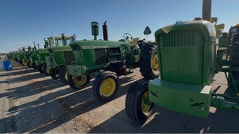 John Deere tractors at the Half Century of Progress show 2025 