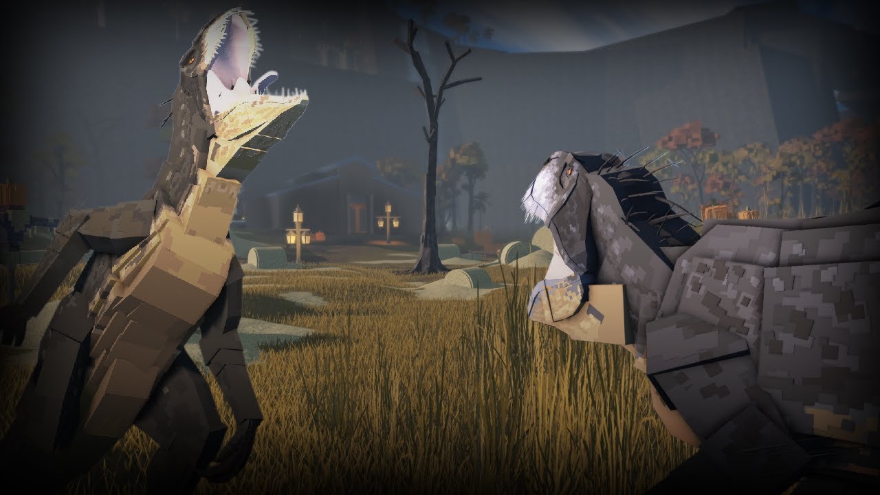 The battle of the scorpius rex - Jurassic blocky cinematic