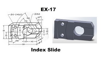 Solidworks tutorial of Ex 17 Index Slide  Geometric Shapes from the second assignment of LernVern