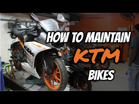How To Maintain Ktm Bikes Youtube