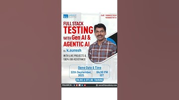 Full Stack Testing with Gen AI & Agentic AI – Live Session