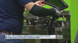 Bill To Change Nebraska's Minimum Wage Law Fails In State Legislature
