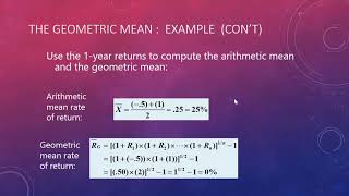 The Geometric Mean