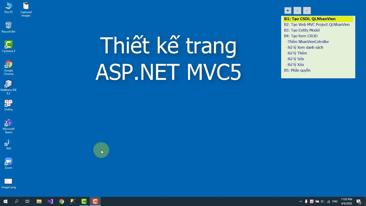 net mvc 2022 New Tạo web quản lý nhân viên đơn giản (ASP.NET, MVC, C#, SQL Server, Entity Framework)