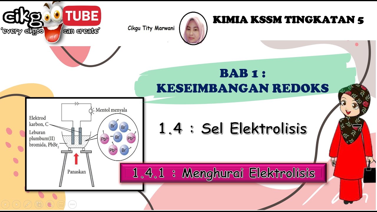 Kimia KSSM Ting 5 : 1.4.1 Menghurai sel elektrolisis