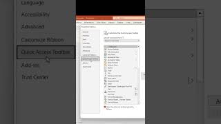 Quick Access toolbar #powerpoint #shorts