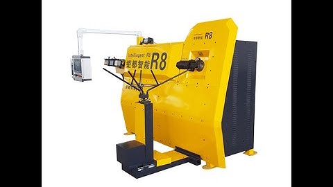 English Use Video of R8 stirrup bending machine,Steel bar stirrup bending machine factory