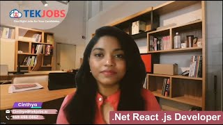 Net React  js Developer 1025 Cinthya