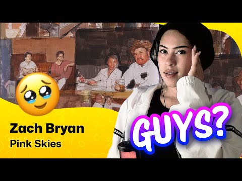Reaction ▷  Zach Bryan  -  Pink Skies