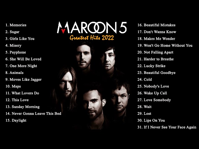 Maroon 5 Full Album 2022 [TANPA IKLAN] class=