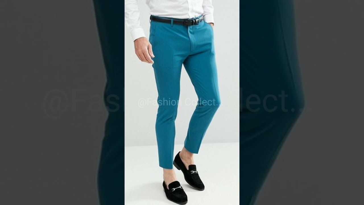 Light Grey Color Combo of 2 Mens Narrow Pants for Formal Wear