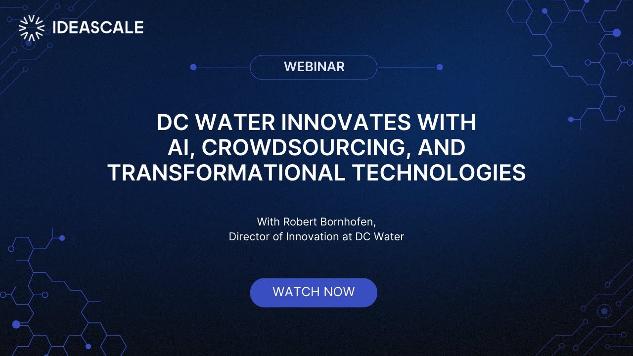 Webinar: DC Water Innovates with AI, Crowdsourcing, and Transformational Technologies