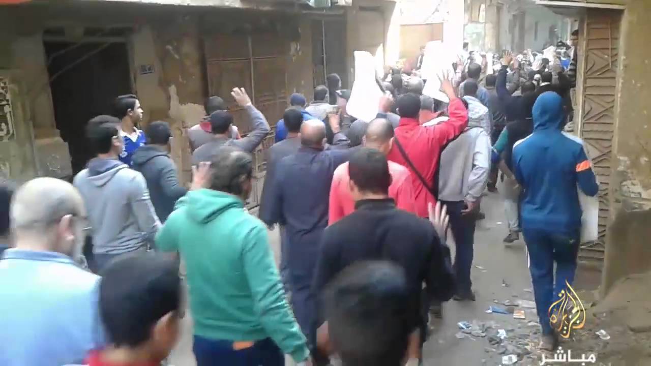 مسيرة لرافضي الانقلاب العسكري بالعمرانية