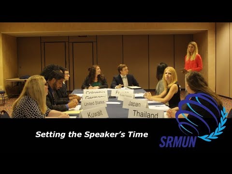 Setting the Speaker's Time | SRMUN