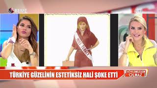 2018 Türkiye Güzeli Şevval Şahin'in estetiksiz hali şoke etti! Resimi