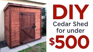 Start to Finish  How to Build a Cedar Shed | 43