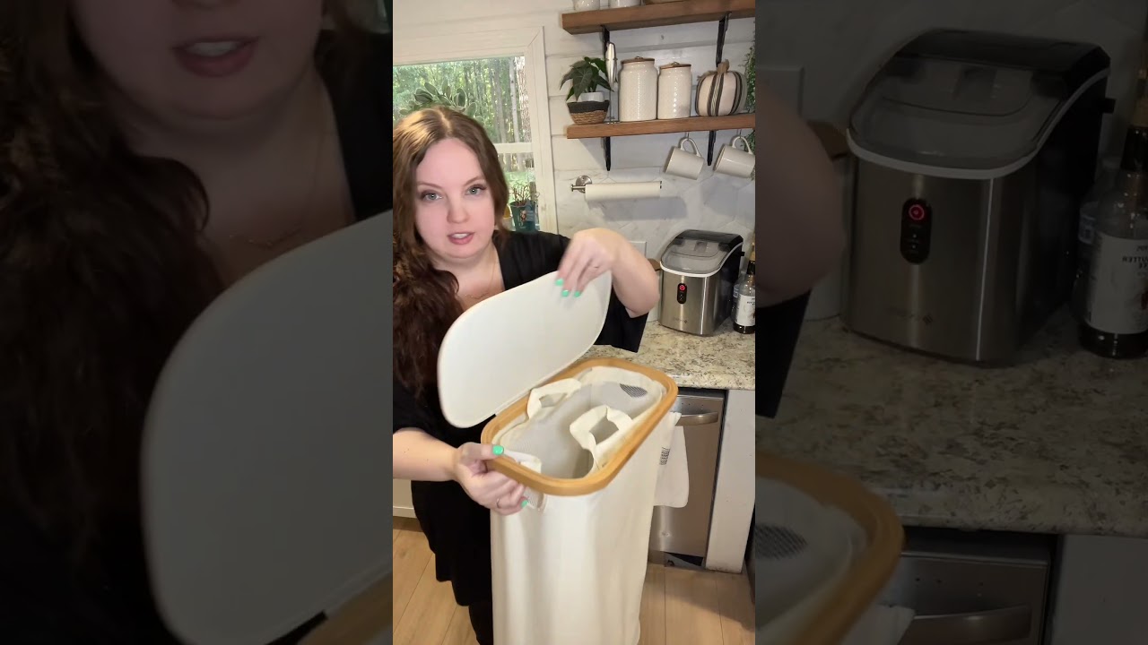 Slim Space, saving laundry hamper  