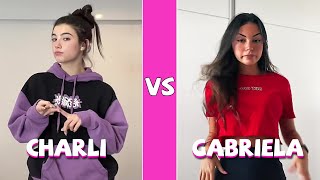 Charli D’amelio Vs Gabriela Moura TikTok Dances Compilation Resimi