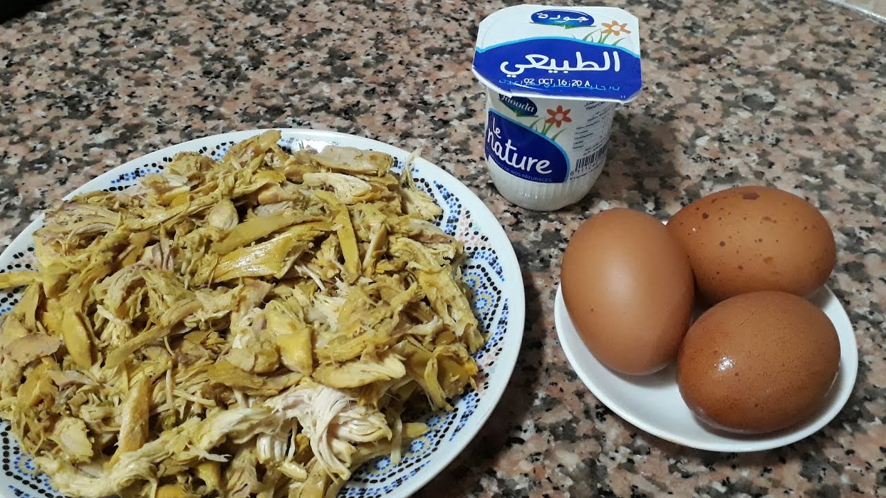وجبة سريعة ولذيذة من بقايا الدجاج المطبوخ