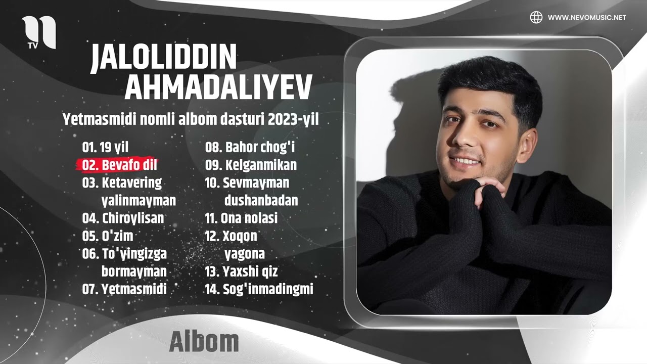 Jaloliddin Ahmadaliyev Yetmasmidi nomli albom dasturi 2023 yil 2025-yilda