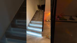 Staircase step light demonstration and tutorial
