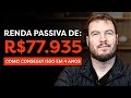 COMO EU CRIEI UMA RENDA PASSIVA DE R$ 77.935,00 MIL POR MÊS EM 4 ANOS