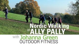 Nordic Walking at Alexandra Palace in the Autumn with Johanna Green