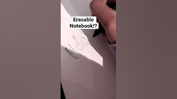 Erasable Notebook?!!