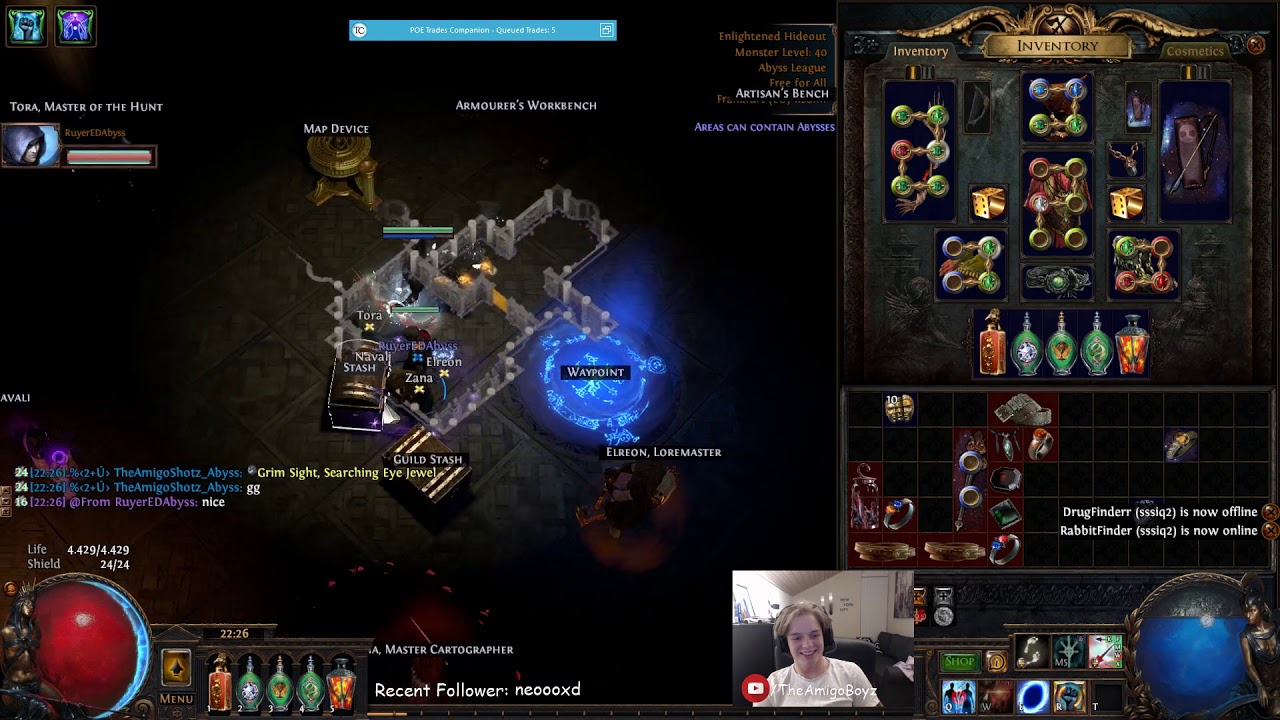 [PoE][Abyss League] Slamming a 4t1 Jewel YouTube