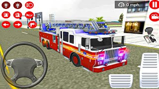 911 Real Fire truck game - Emergency Rescue helicopter simulator games - Android Gameplay screenshot 3