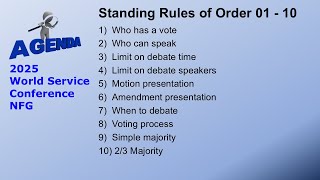 WSC 2025 Rules 01 through 10