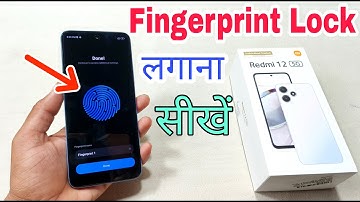 Redmi 12 5G me Fingerprint Lock Kaise Lagaye | How To Set Fingerprint Lock in Redmi 12 5G |