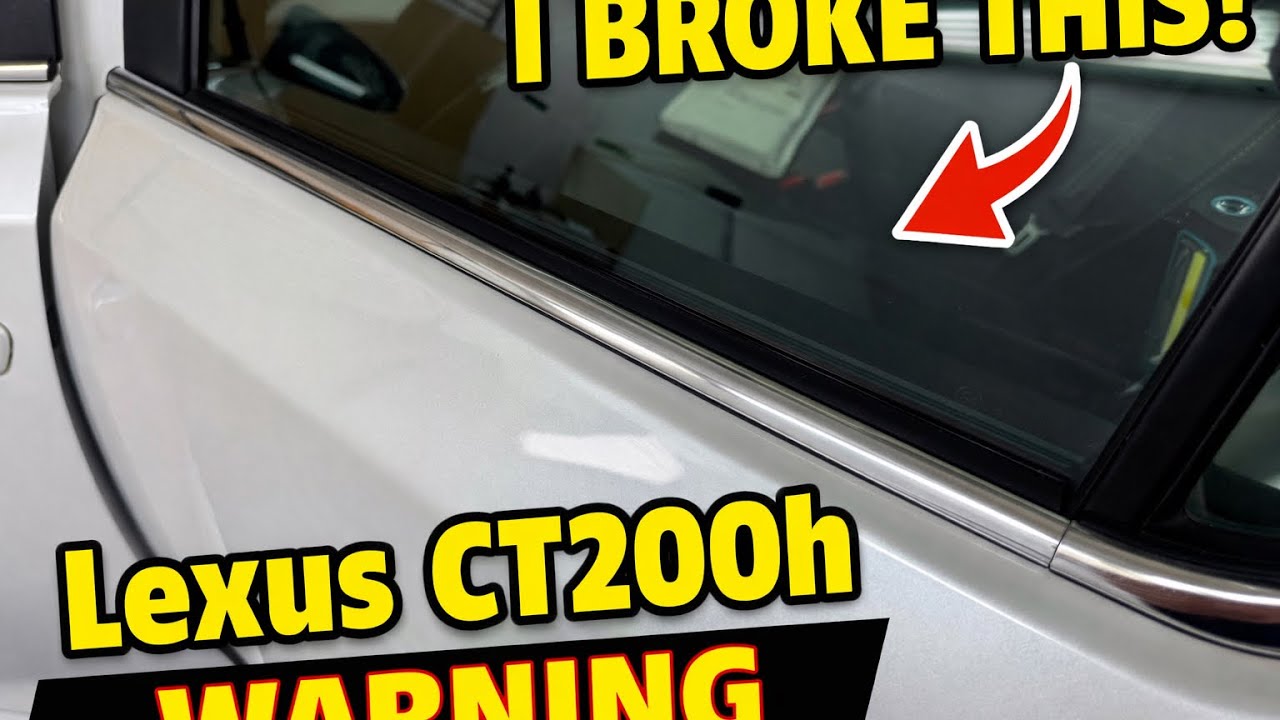 Демонтаж уплотнителя Lexus CT200h – этот зажим ОБЯЗАТЕЛЬНО сломается.