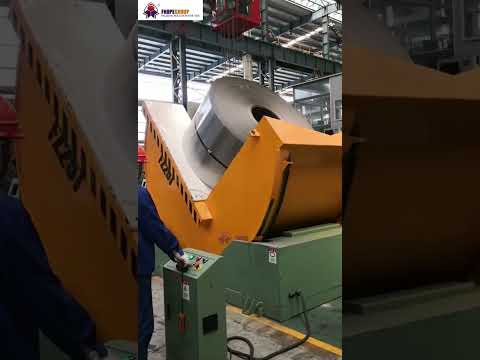 Steel coil Tilter / Coil Upender with lifting coil loading