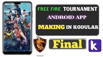 How To Make A Free Fire Tournament App In Kodular | Complete App & Admin