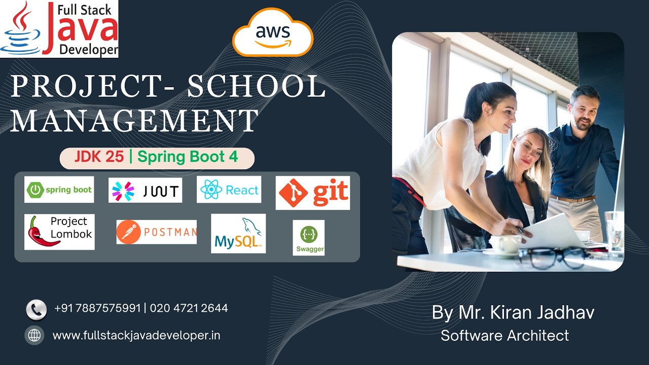 Project- School Management Application | JDK 25 | Spring Boot 4 | React ...