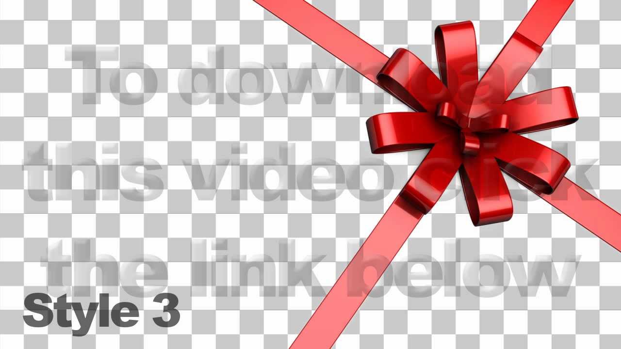 Red Ribbon Across the Screen - Series of 3 + Alpha - YouTube