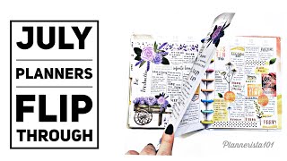 July  Planner Flip Through  | Happy Planner | After The Pen | APT