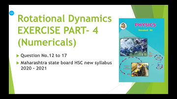 Rotational Dynamics EXERCISE [ Maharashtra state board new syllabus std 12th 2020 - 2021 ] PART - 4