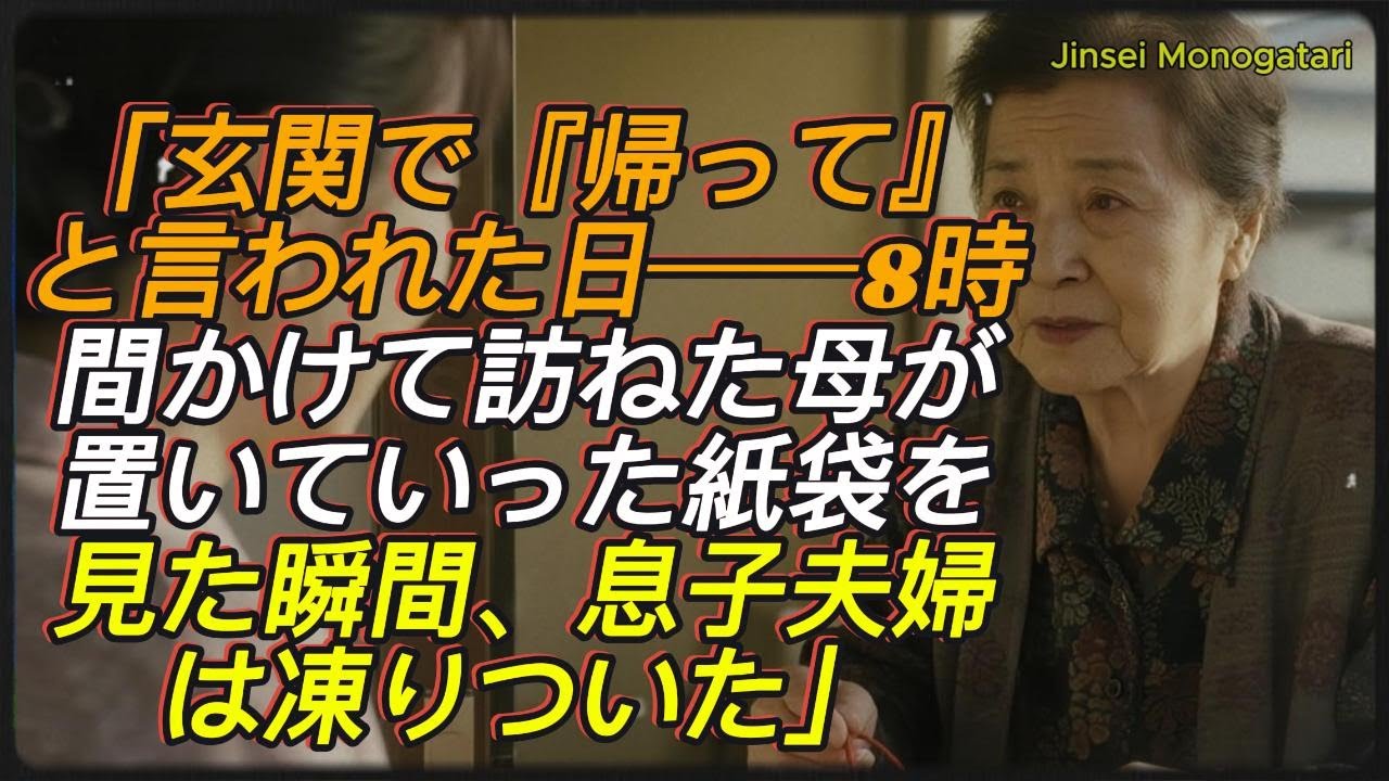 「玄関で“帰って”と言われた日──8時間かけて会いに来た母が静かに置いていった紙袋。その中身を見た瞬間、息子夫婦は凍りついた…【シニアライフ】」