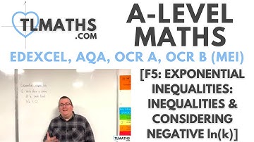 A-Level Maths: F5-13 [Exponential Inequalities: Inequalities & Considering Negative ln(k)]