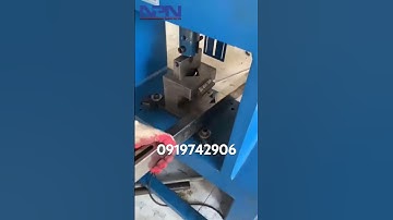 Vận hành test máy đột dập thủy lực + khuôn cắt góc #npn #maycokhi #maydotdap #shorts