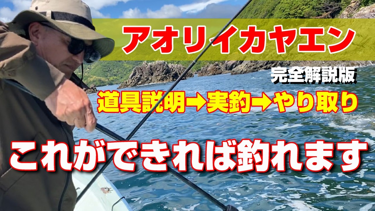 実釣解説】アオリイカのヤエン釣りを道具から実釣そして釣り上げるまで
