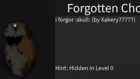 How to find forgotten chomik. find the chomiks Roblox