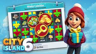 Winter Calendar for City Island 6. Daily gifts, gold and big rewards! screenshot 5
